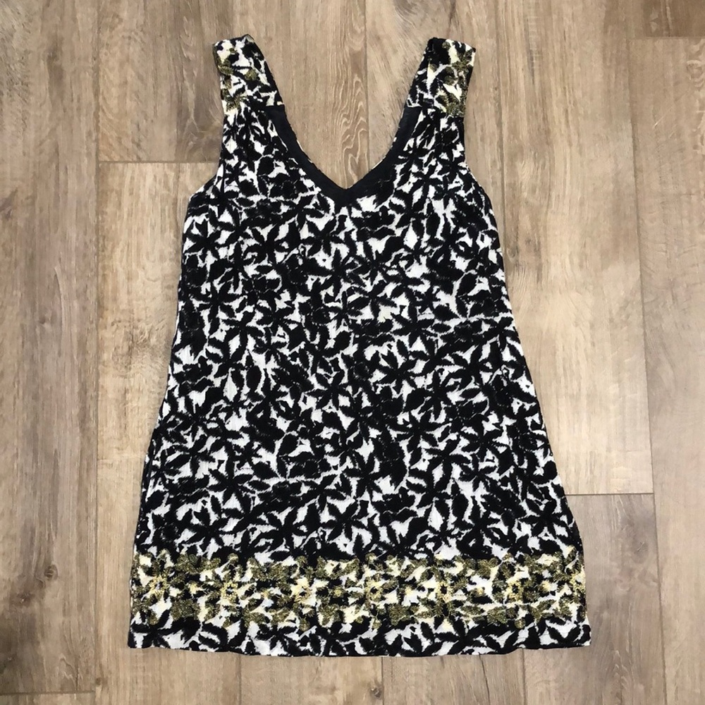 LaRok - 100% Silk & Cotton Sleeveless Mini Dress w/Pockets